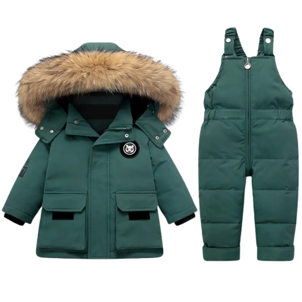 2pcs baby winter warm down jackets