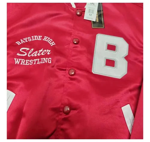 BOFO BAYSIDE TIGERS SLATER WRESTLING RETRO STYLE BOMBER JACKET IN RED