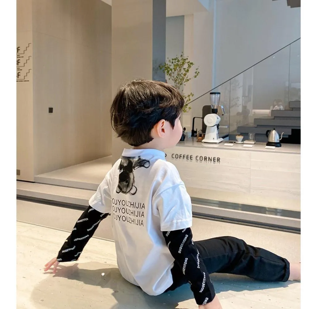 Boys Cartoon Little Bear Printed Shirt Little Boy T Shirts