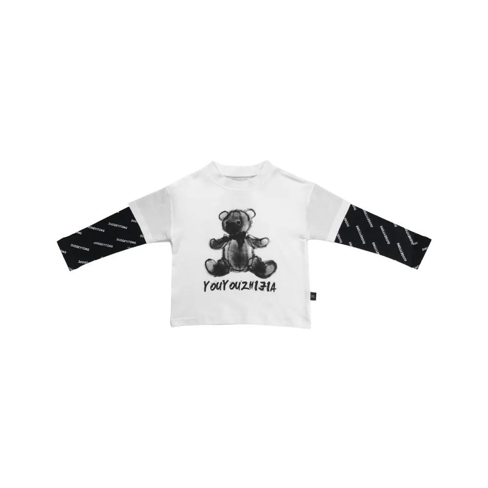 Boys Cartoon Little Bear Printed Shirt Little Boy T Shirts