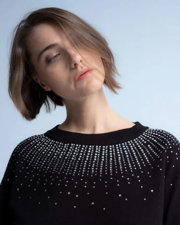 Brillos Emilia Black Sweater