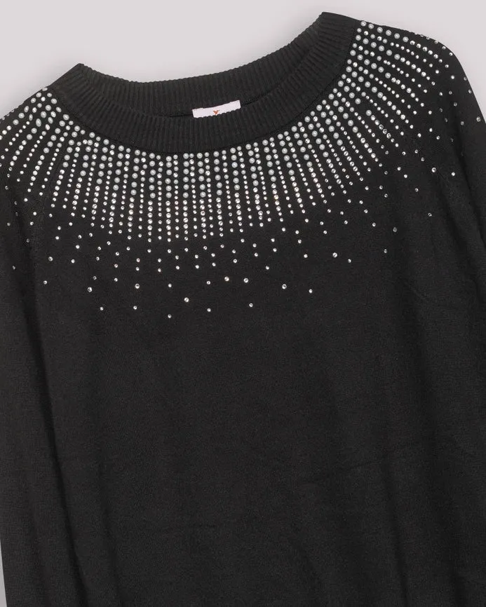Brillos Emilia Black Sweater