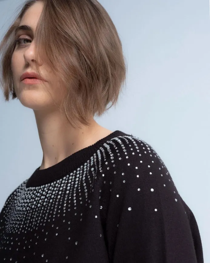 Brillos Emilia Black Sweater