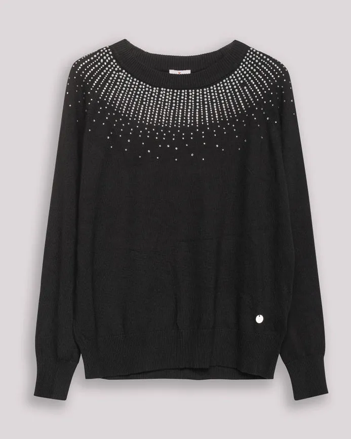 Brillos Emilia Black Sweater