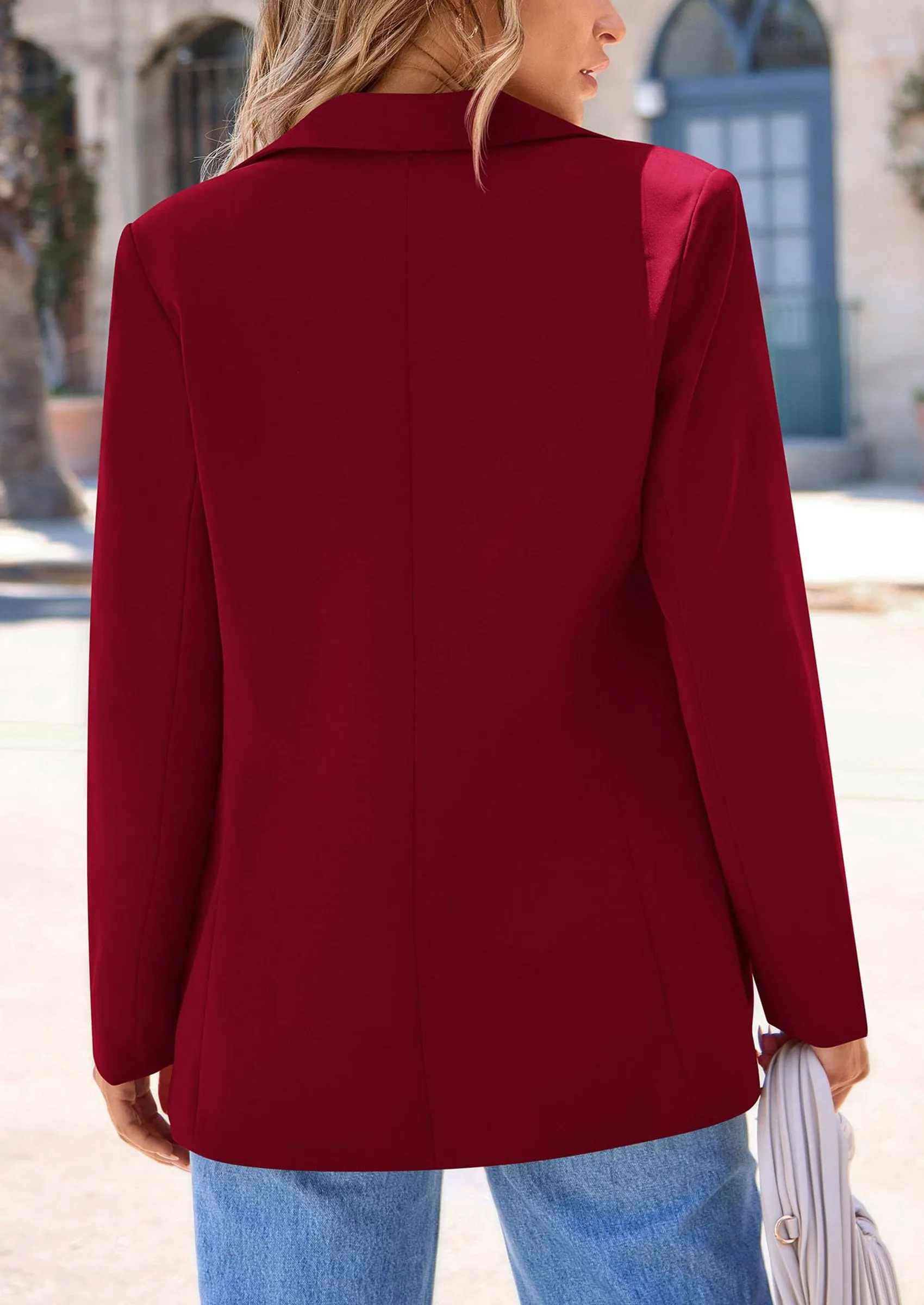 Business Casual Long Sleeve Notch Lapel Trendy Blazers