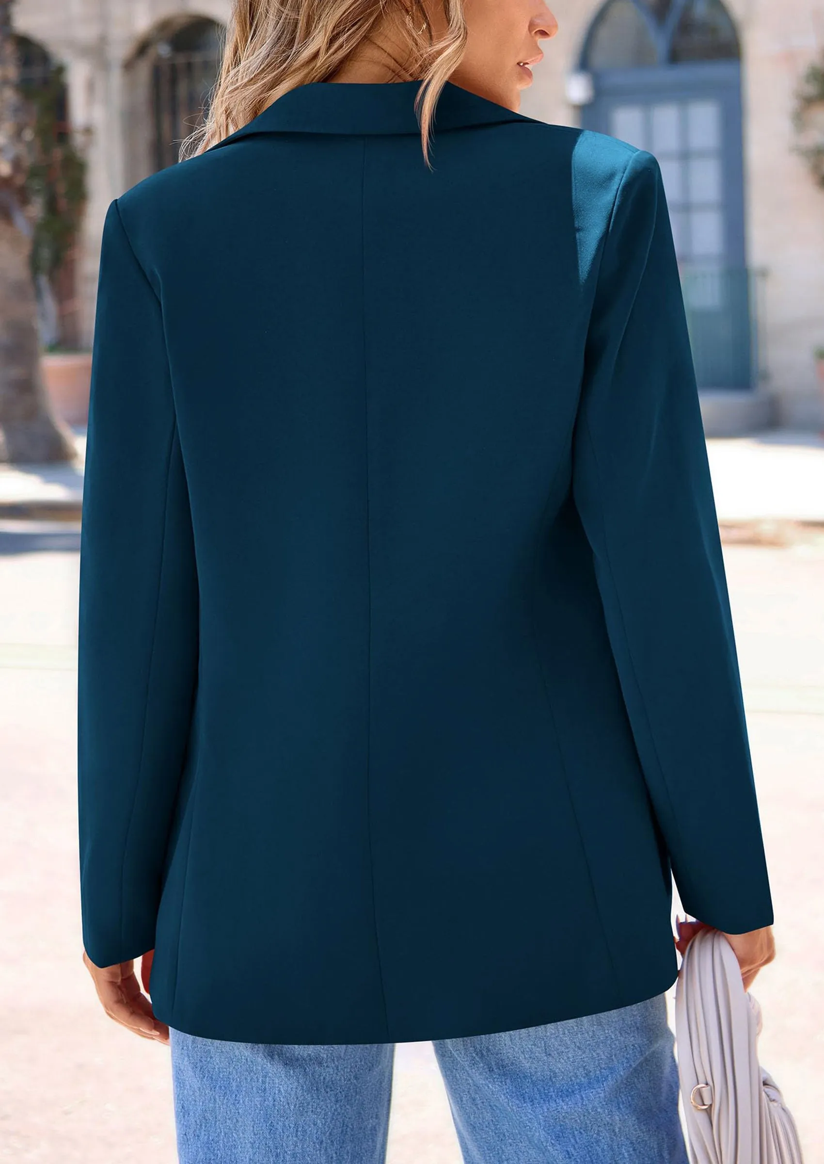 Business Casual Long Sleeve Notch Lapel Trendy Blazers