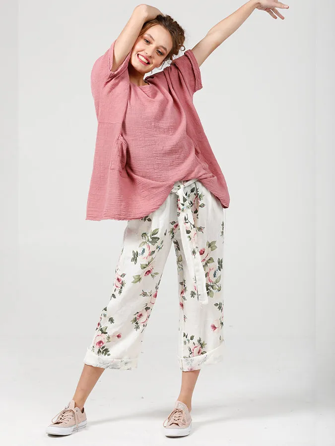 Camille Top - Raspberry