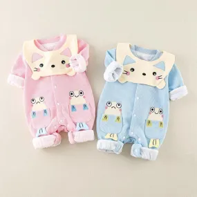 Cat Pattern Jumpsuit for Baby