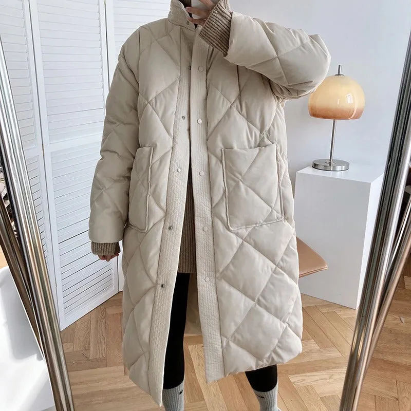 Chic and Cozy Padded Winter Coat Belted Jackets