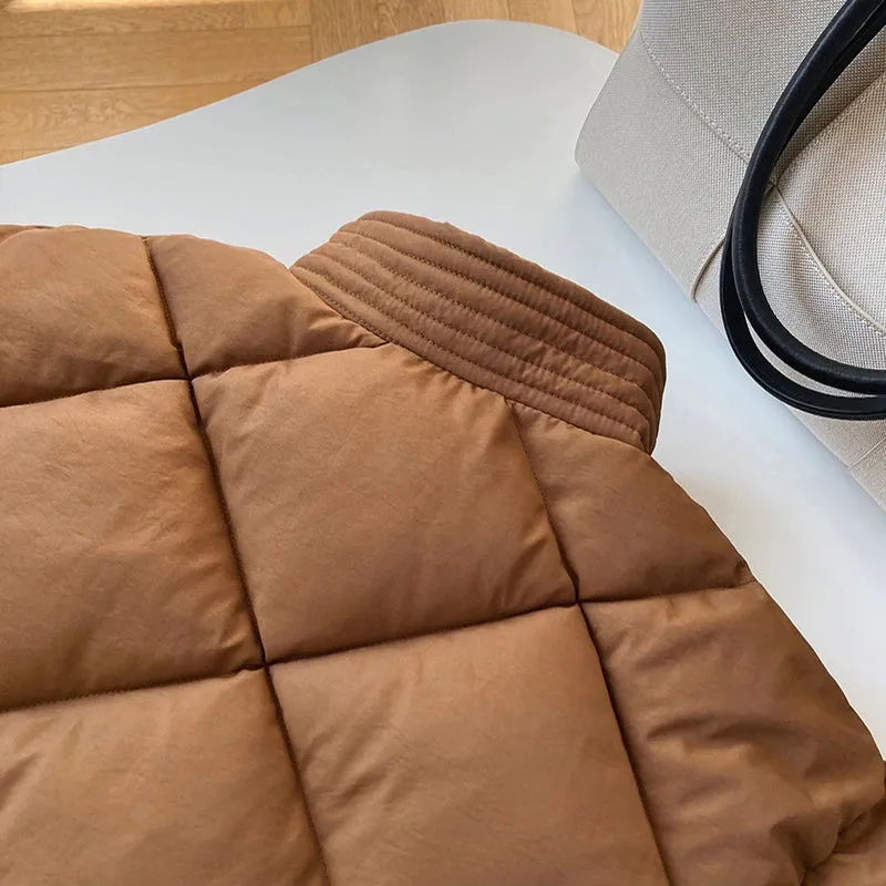 Chic and Cozy Padded Winter Coat Belted Jackets