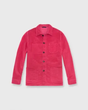Chore Jacket in Berry Moleskin