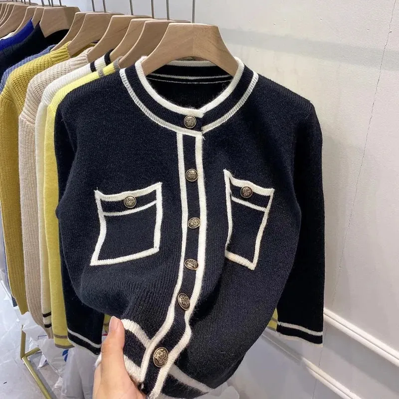 Classic Knit Button Front Cardigans - Ailime Designs