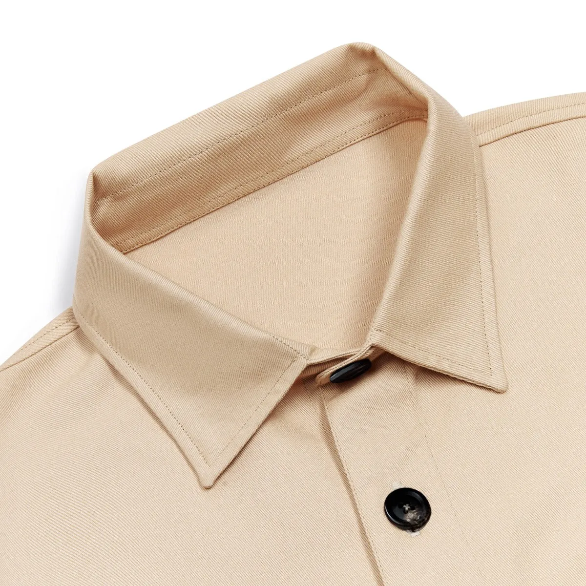 Cotton Twill Chore Jacket in Ecru