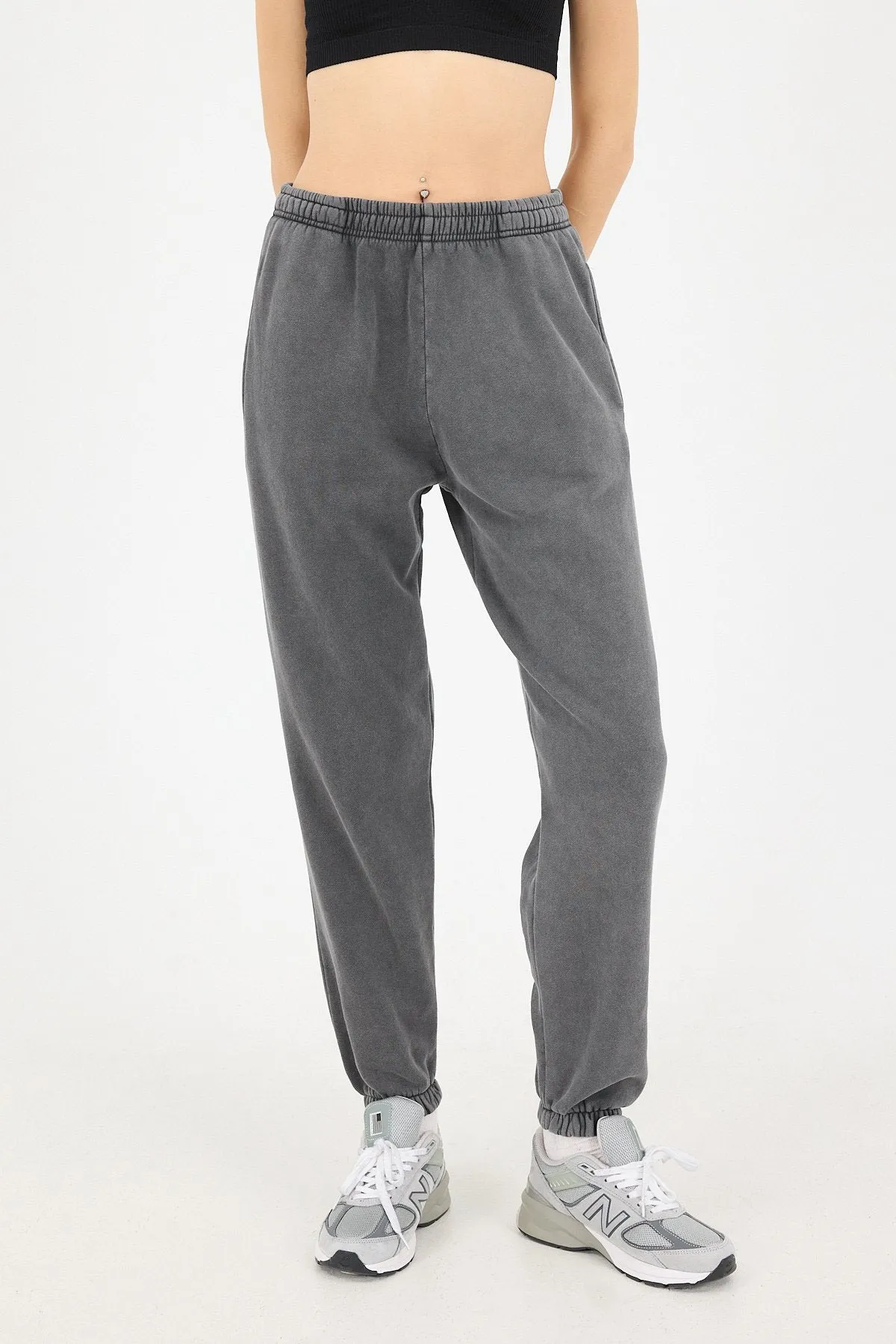 Cuffed Hem Sweatpants