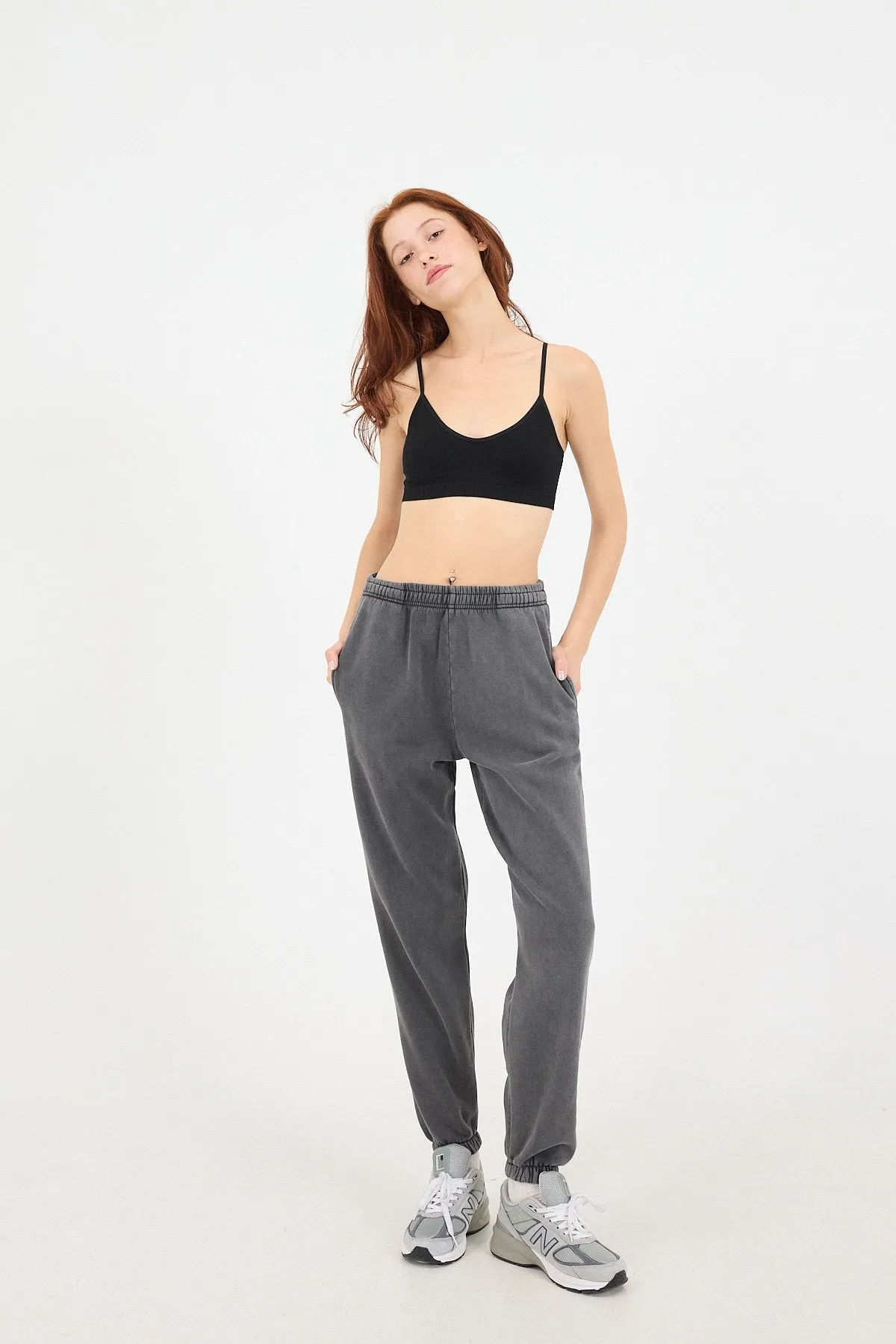 Cuffed Hem Sweatpants