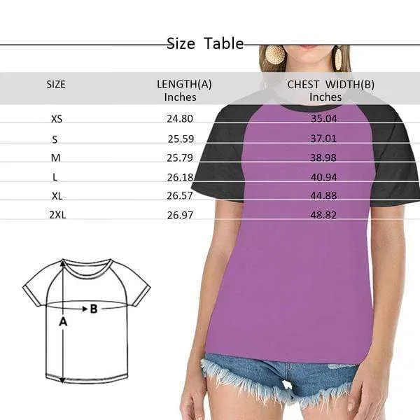 Custom Family Photo Tee Simple Women's All Over Print T-Shirt Design Shirts with Personalized Pictures
