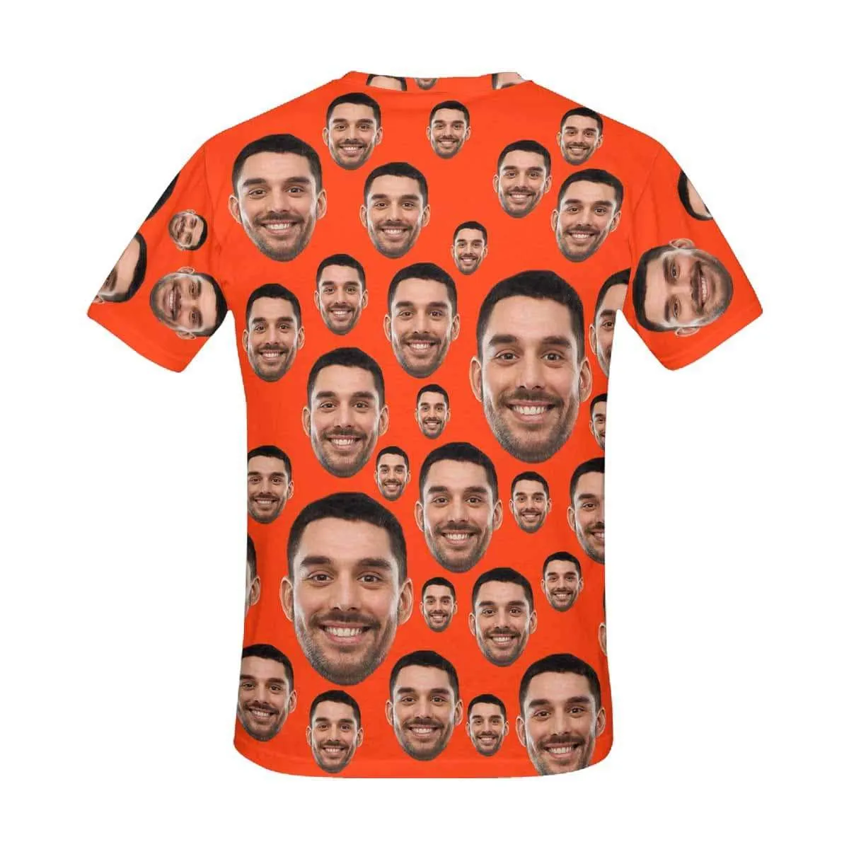 Custom My Face on A Shirt Red Simple Women's All Over Print T-shirt