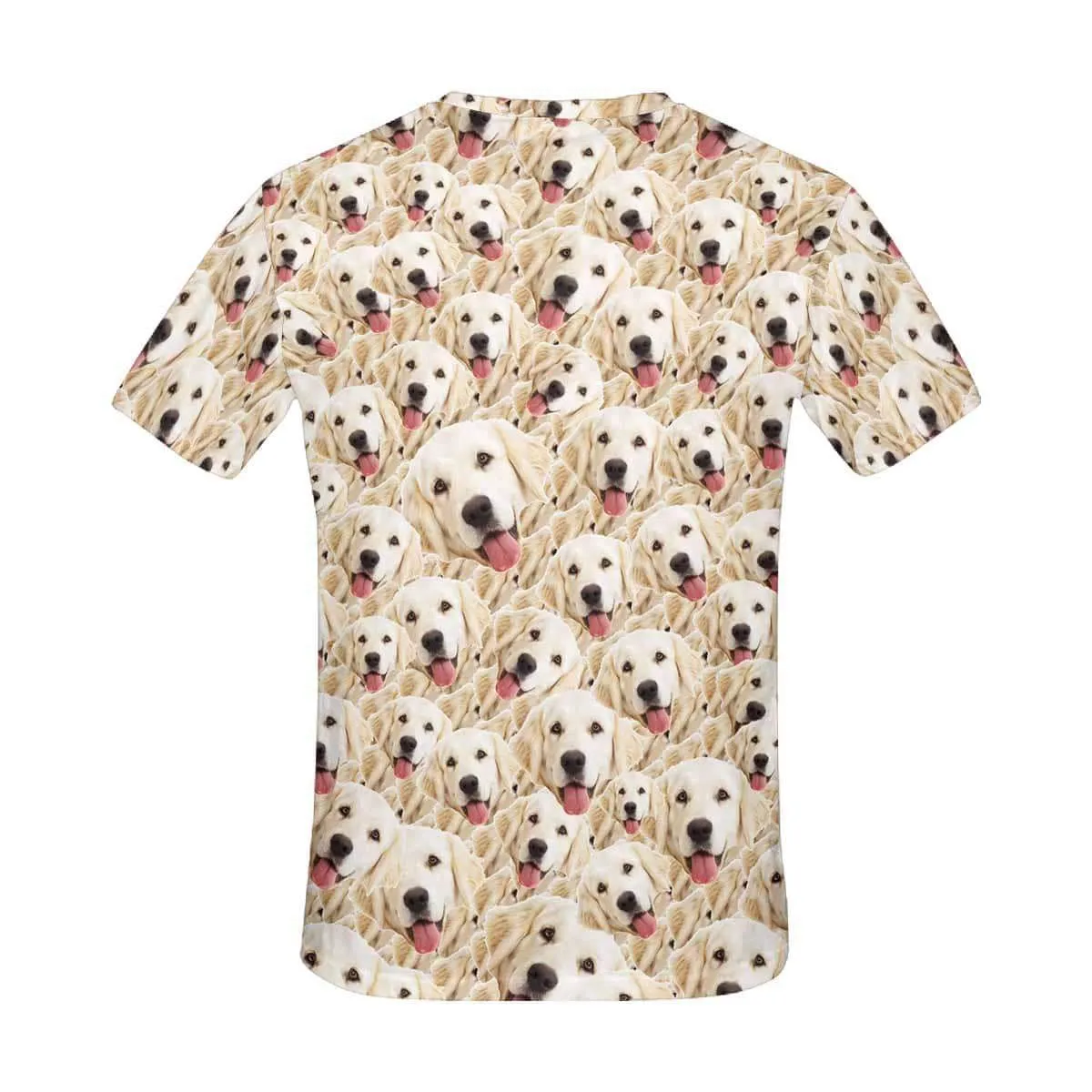 Custom Pet Face Tee Women's All Over Print T-shirt Personalized Your Own Shirts Gift for Female