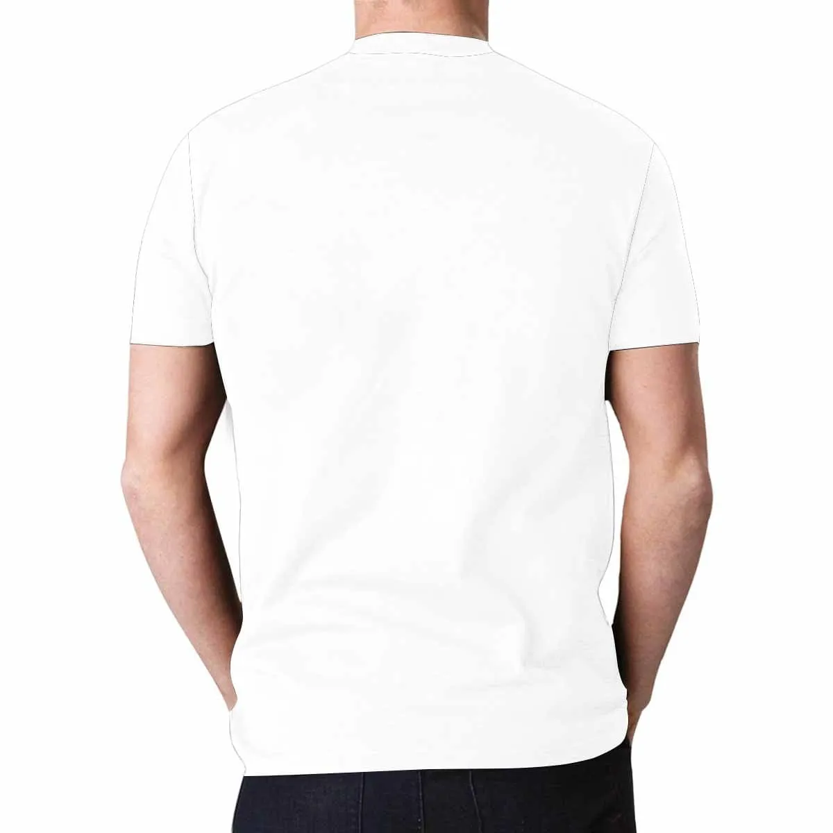 Custom Shirt with Face Santa Hole White for Him Perosnalized Men's All Over Print T-shirt