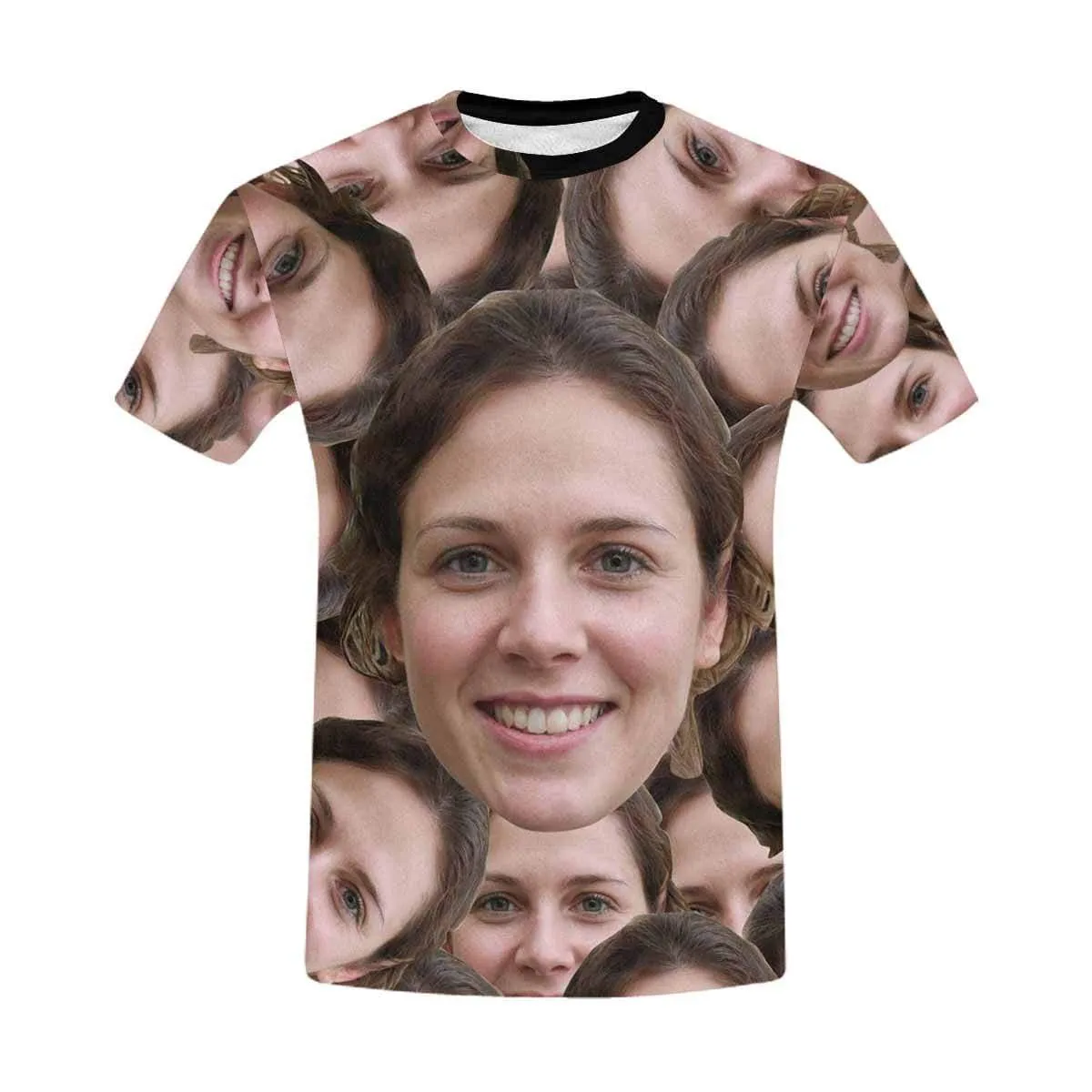 Custom Shirts with Girlfriend Face Personalized Men's All Over Print T-shirt