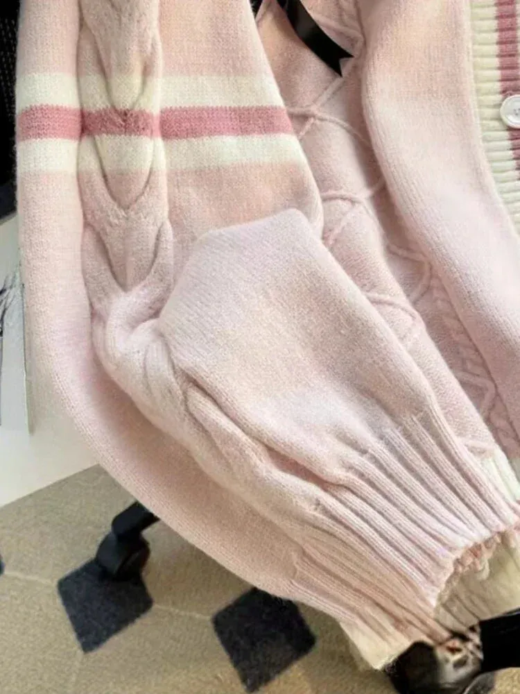 Cutie Women's Ribbon Bow Design Cardigans - Ailime Designs