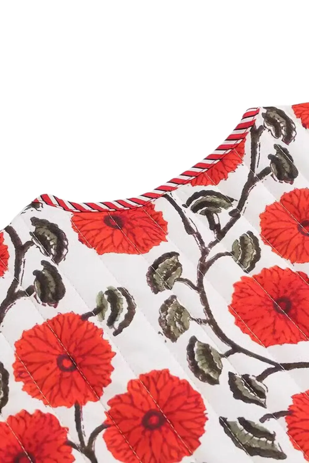 'Elena' Printed Tie-Front Tank Top