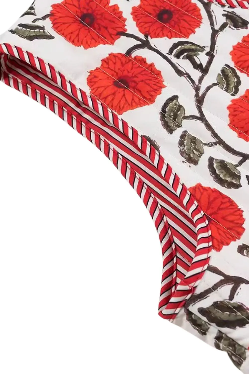 'Elena' Printed Tie-Front Tank Top