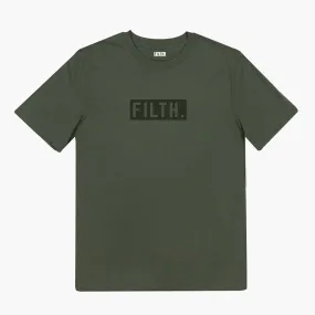 FILTH. T-Shirt - Khaki With Khaki Logo