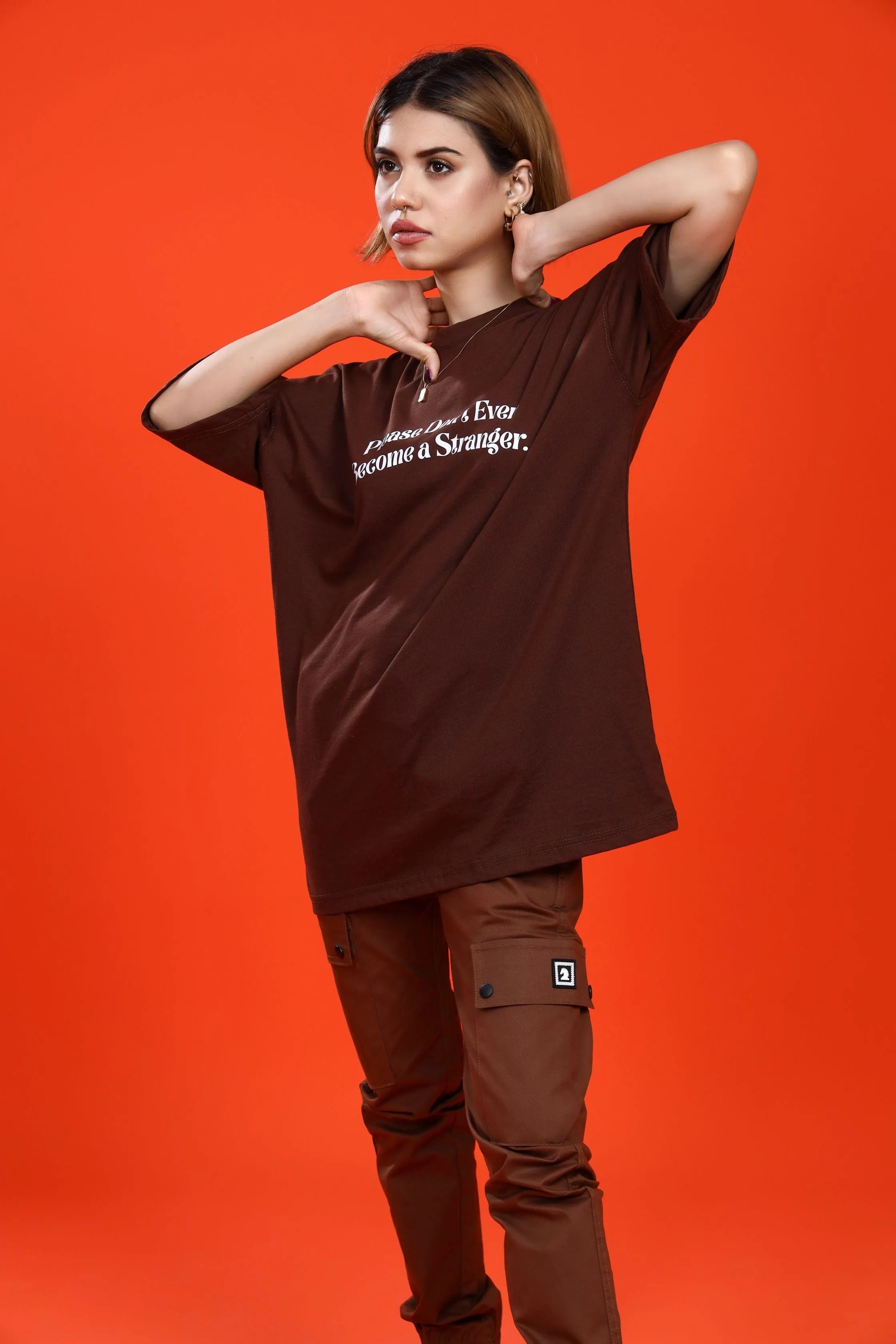 FLAMING SKULL OVERSIZED T-SHIRT