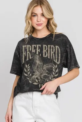 Free Bird Mineral Washed Tee - 2 Colors!