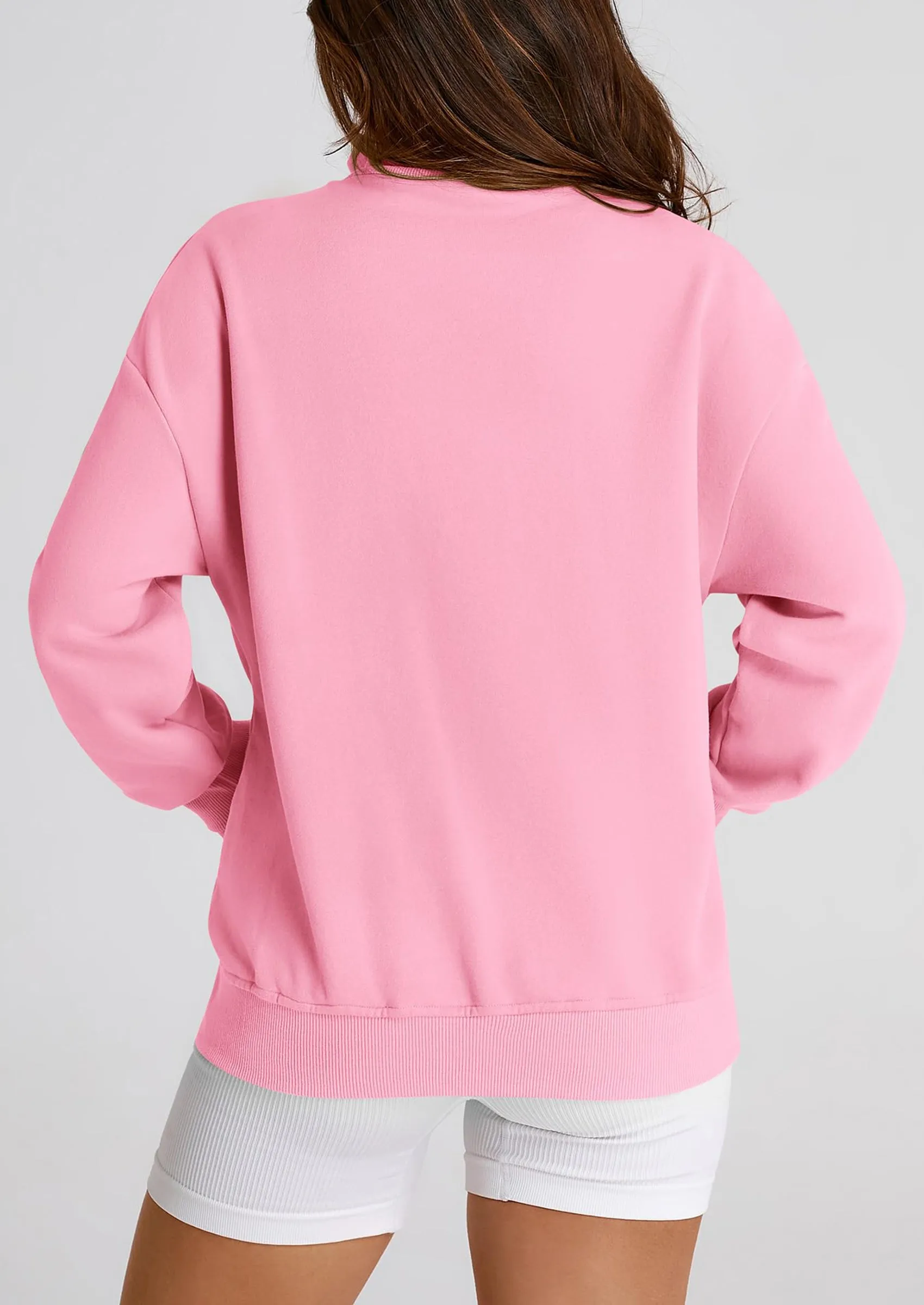 Full Zip Up Long Sleeve Loose Fit Trendy Casual Cardigan with Pockets