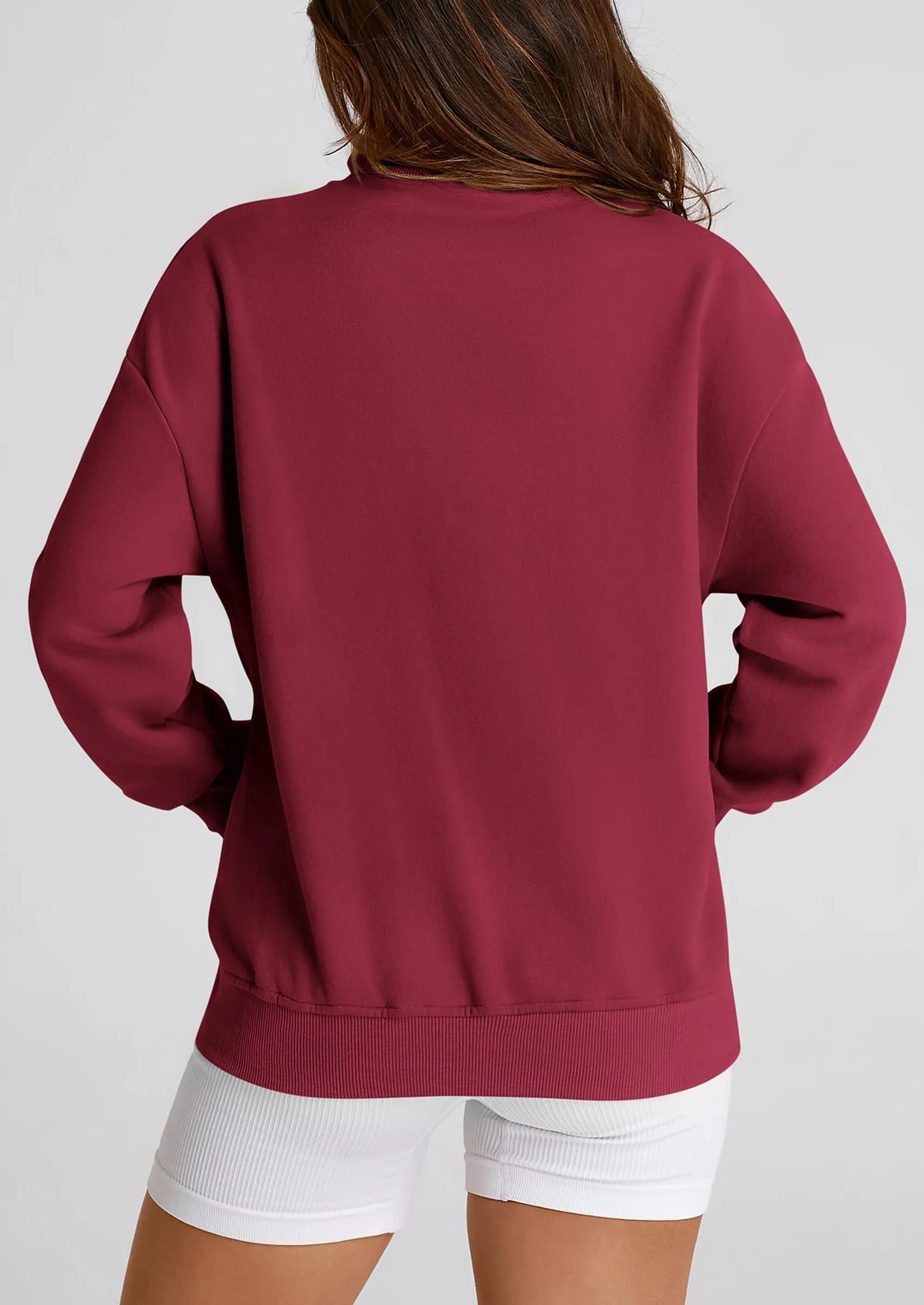 Full Zip Up Long Sleeve Loose Fit Trendy Casual Cardigan with Pockets