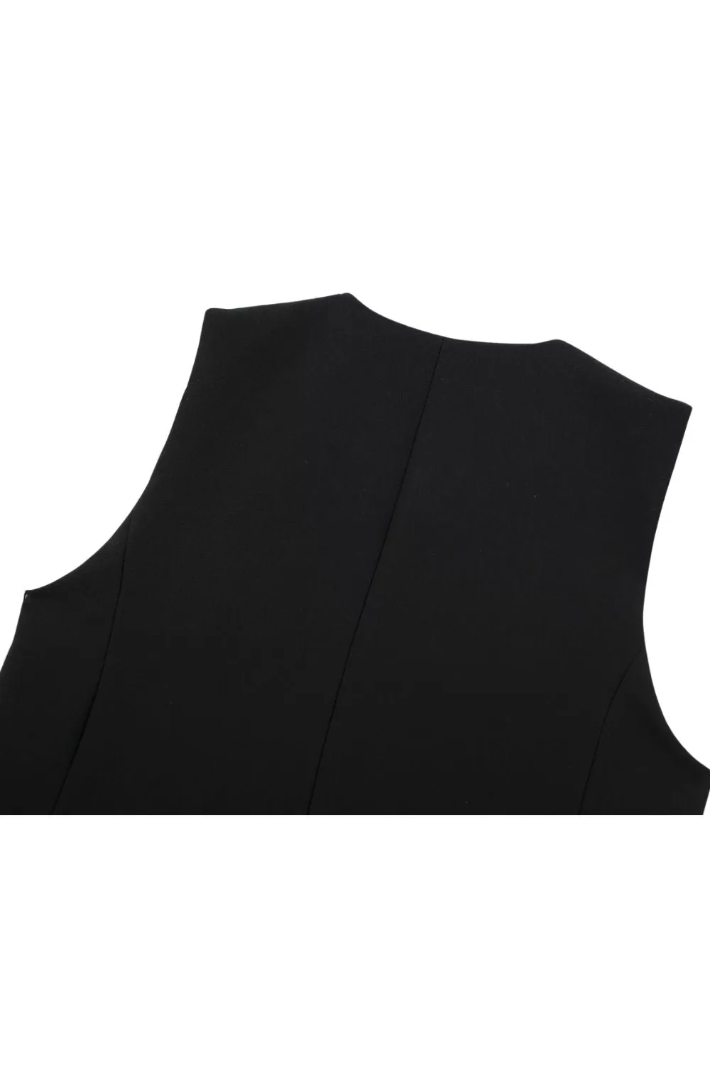 ‘Gabriella’ Classic V-Neck Fitted Vest
