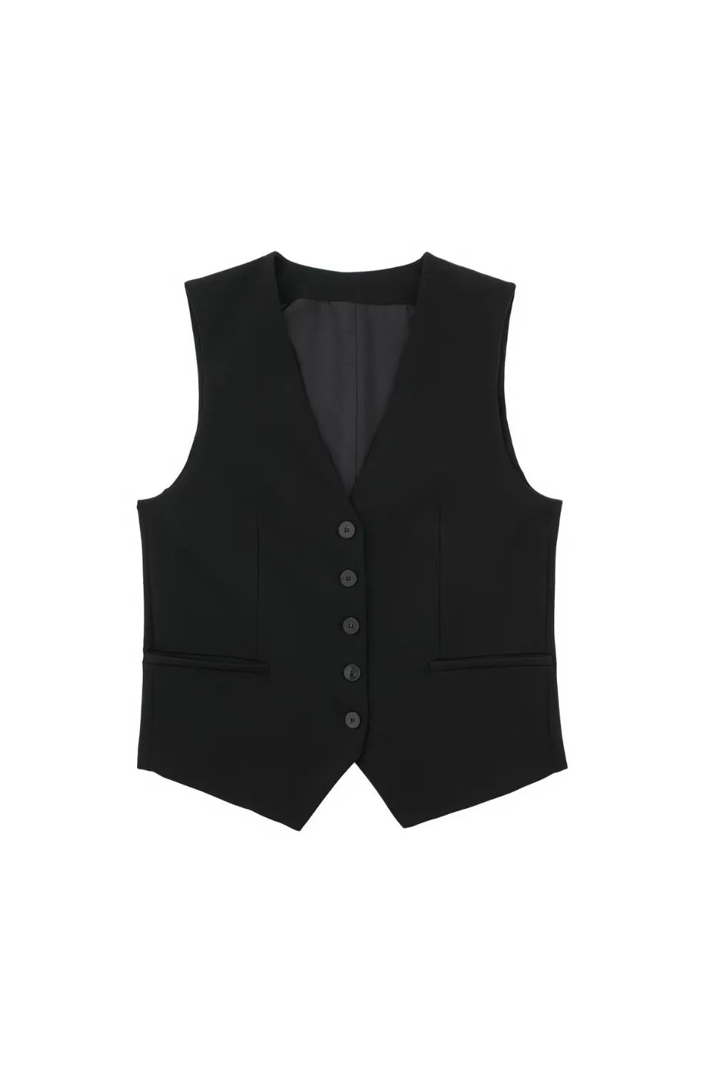 ‘Gabriella’ Classic V-Neck Fitted Vest