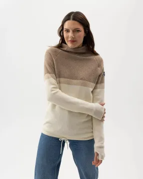 Holebrook Martina Windproof Sweater Khaki/Off White