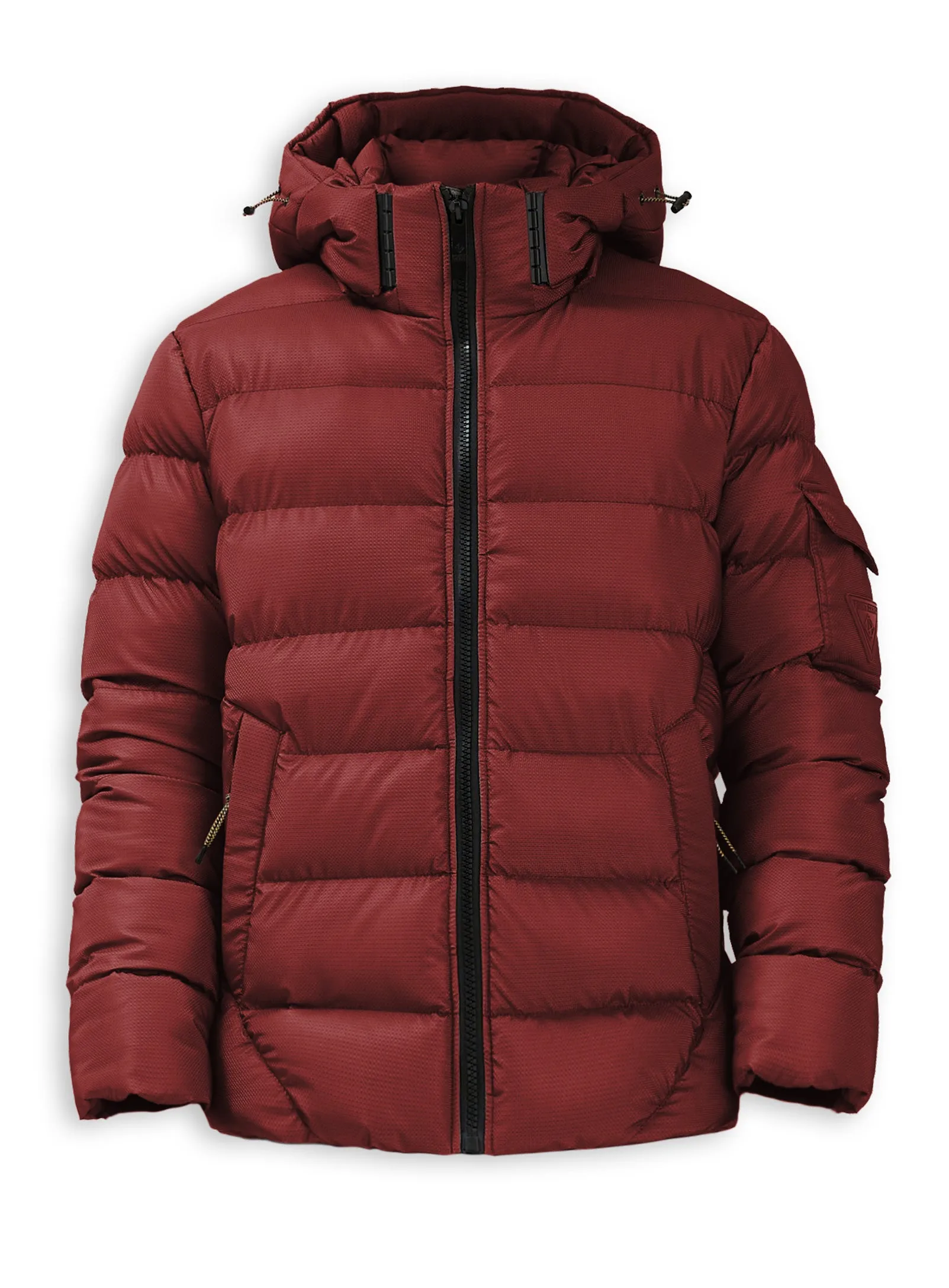 HUNTLEY | Matte Shine Puffer || HUNTLEY | Polaire jacquard texturé