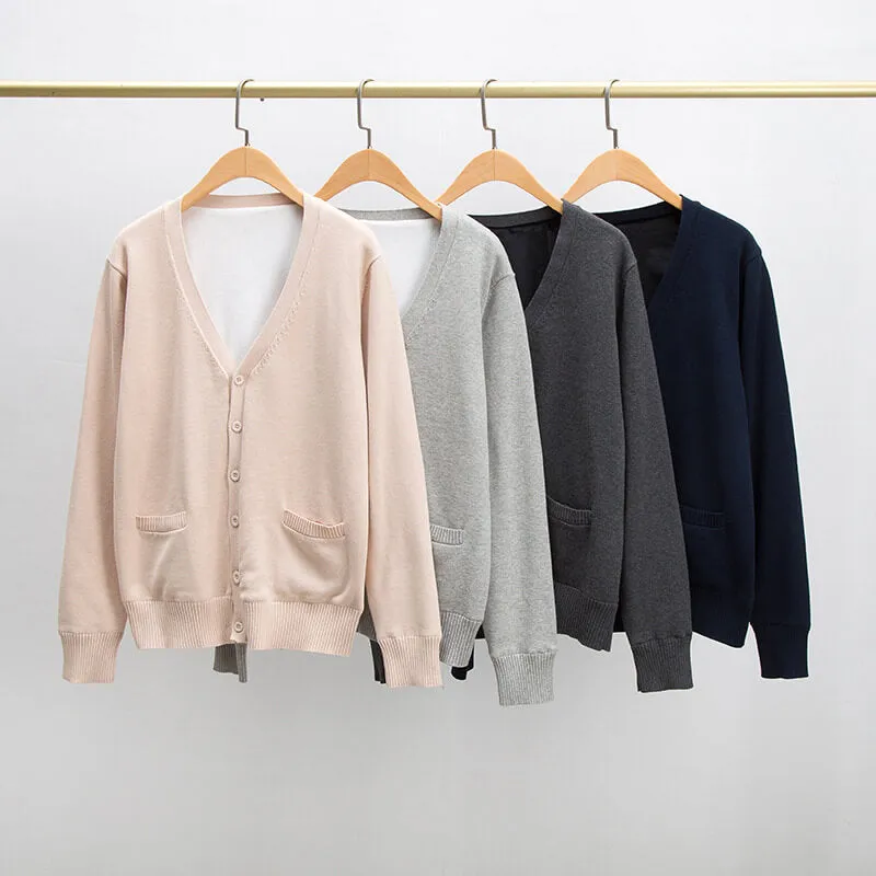 JK winter warm thickened fleece cardigan