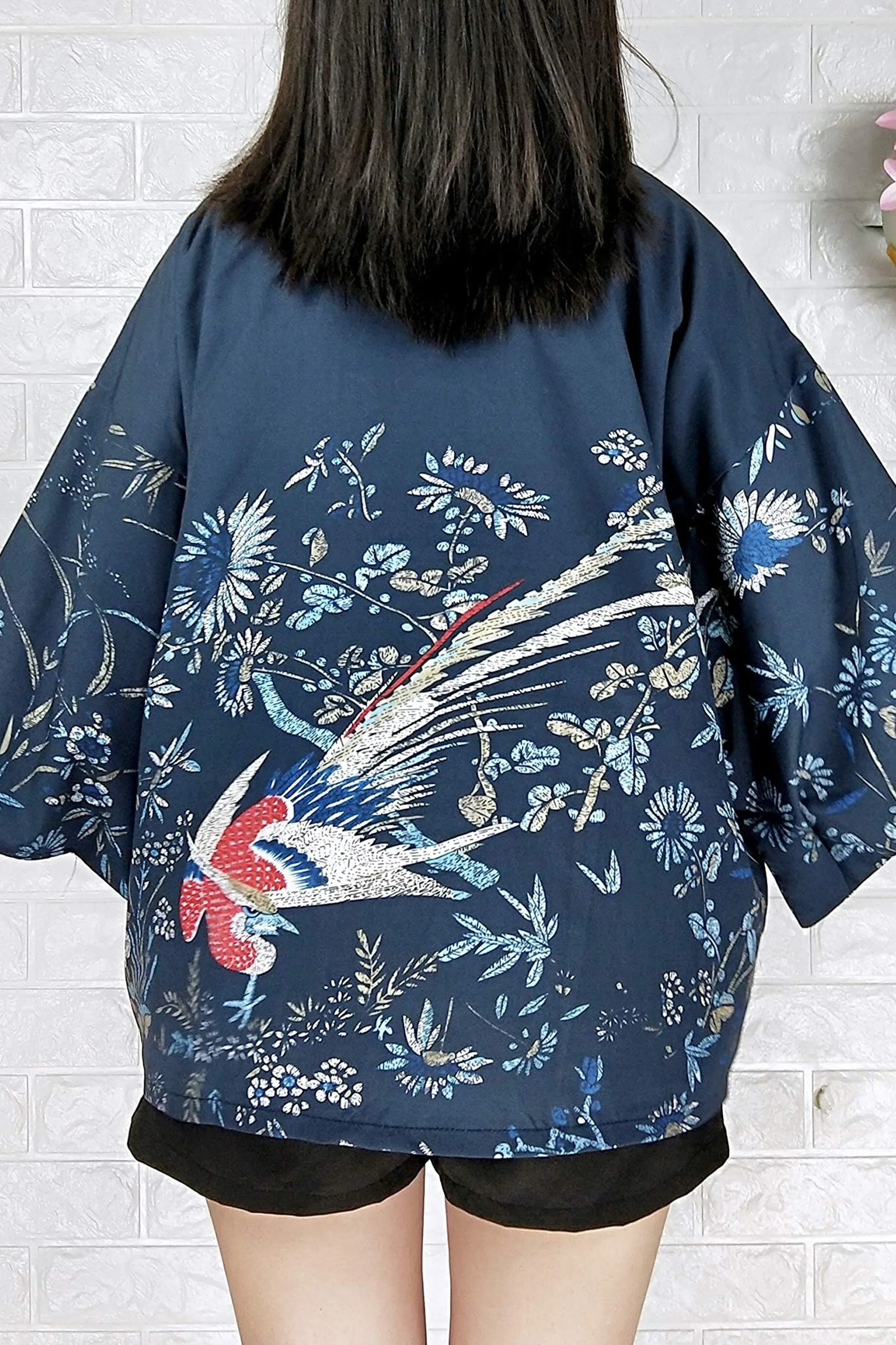 K10-Women's Floral Print Cardigan Kimono Cute Tops