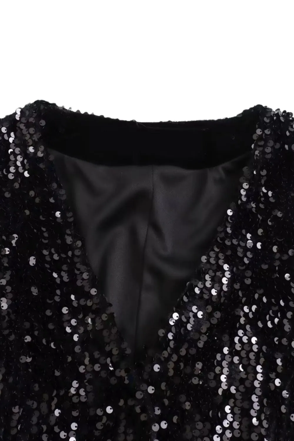 'Kaitlyn' Sequined Fitted Vest