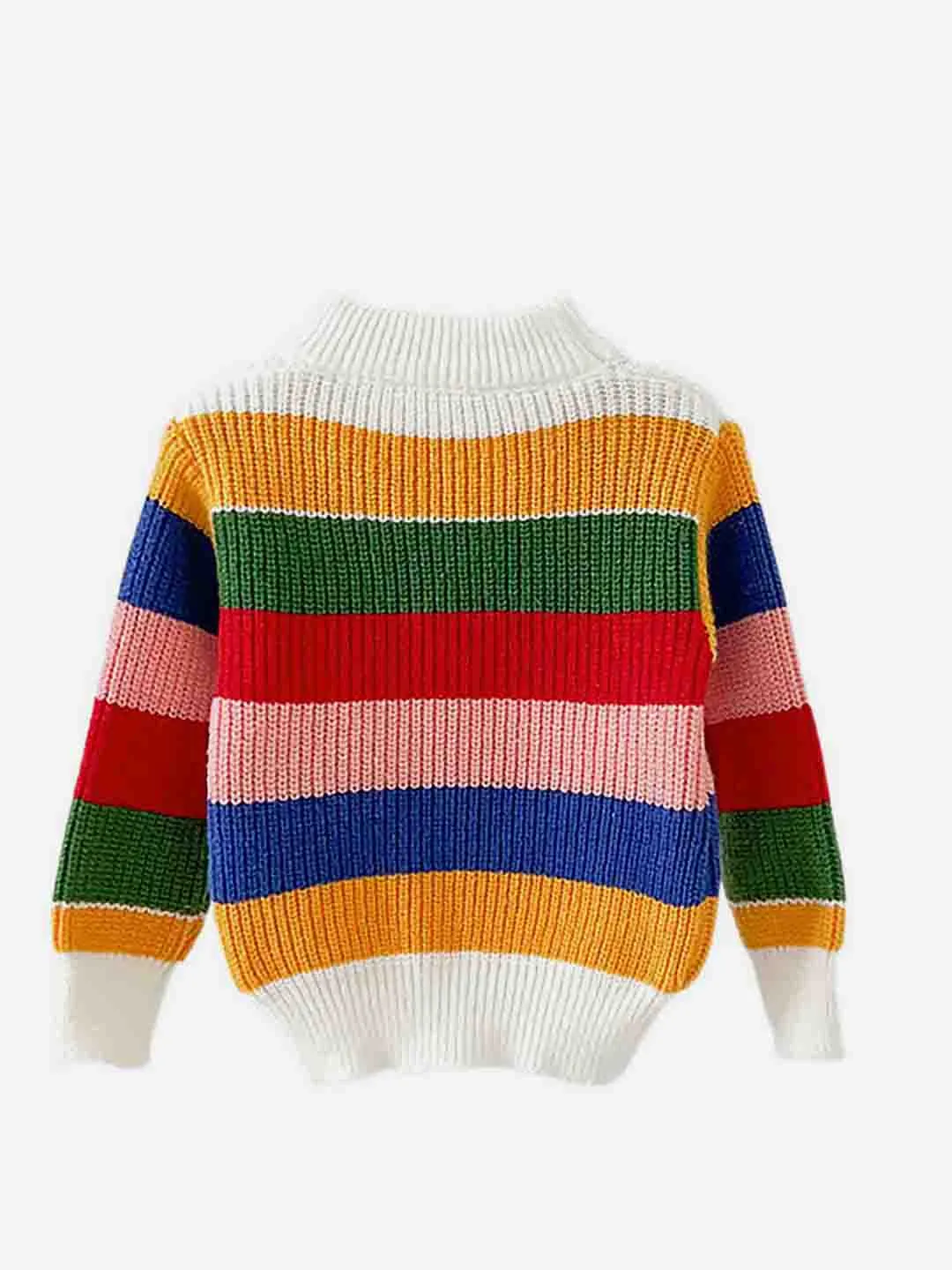 Little Surprise Box Multi Striped cardigan Sweater for Kids