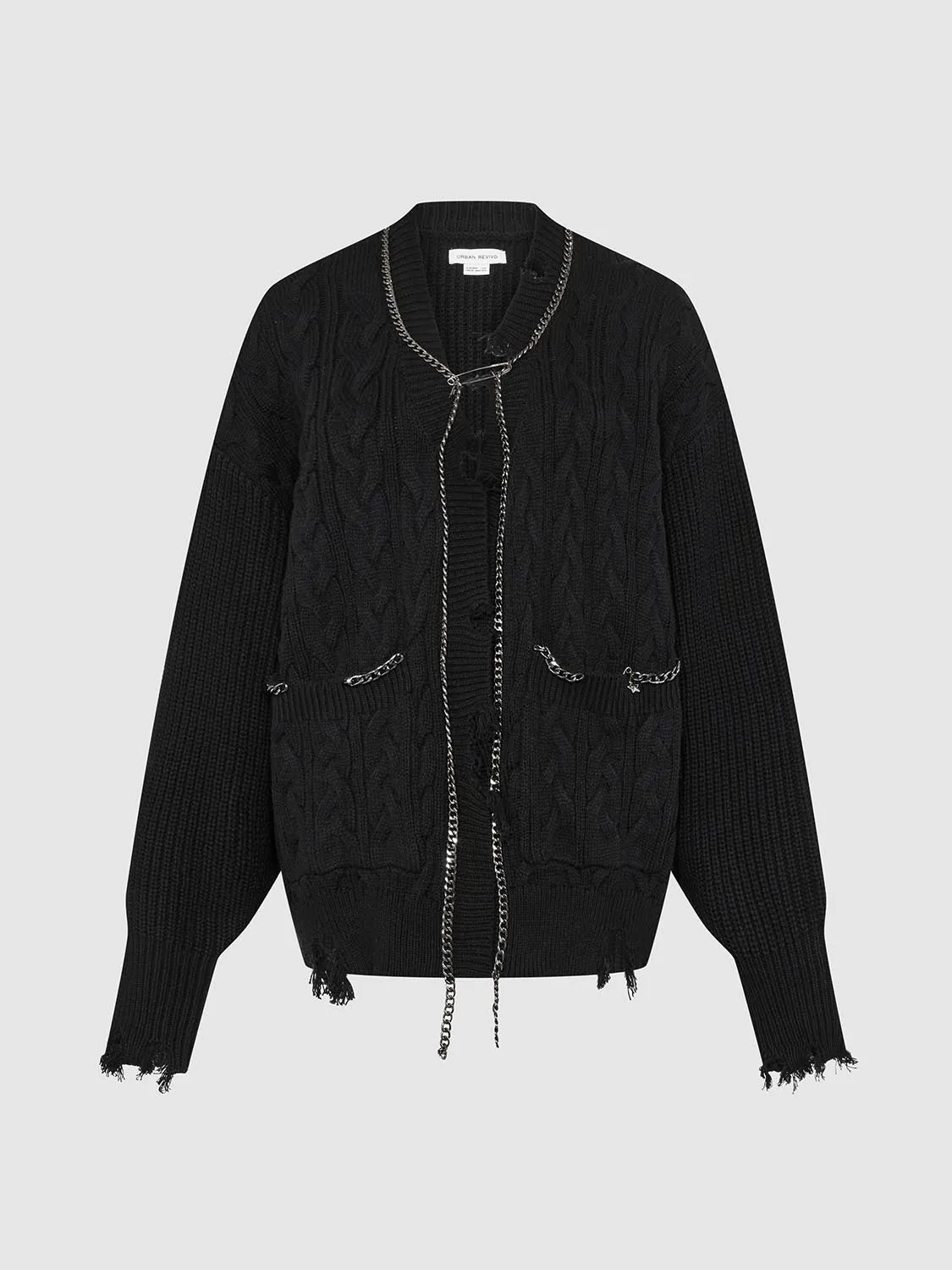 Loose Cable Knitted Cardigans