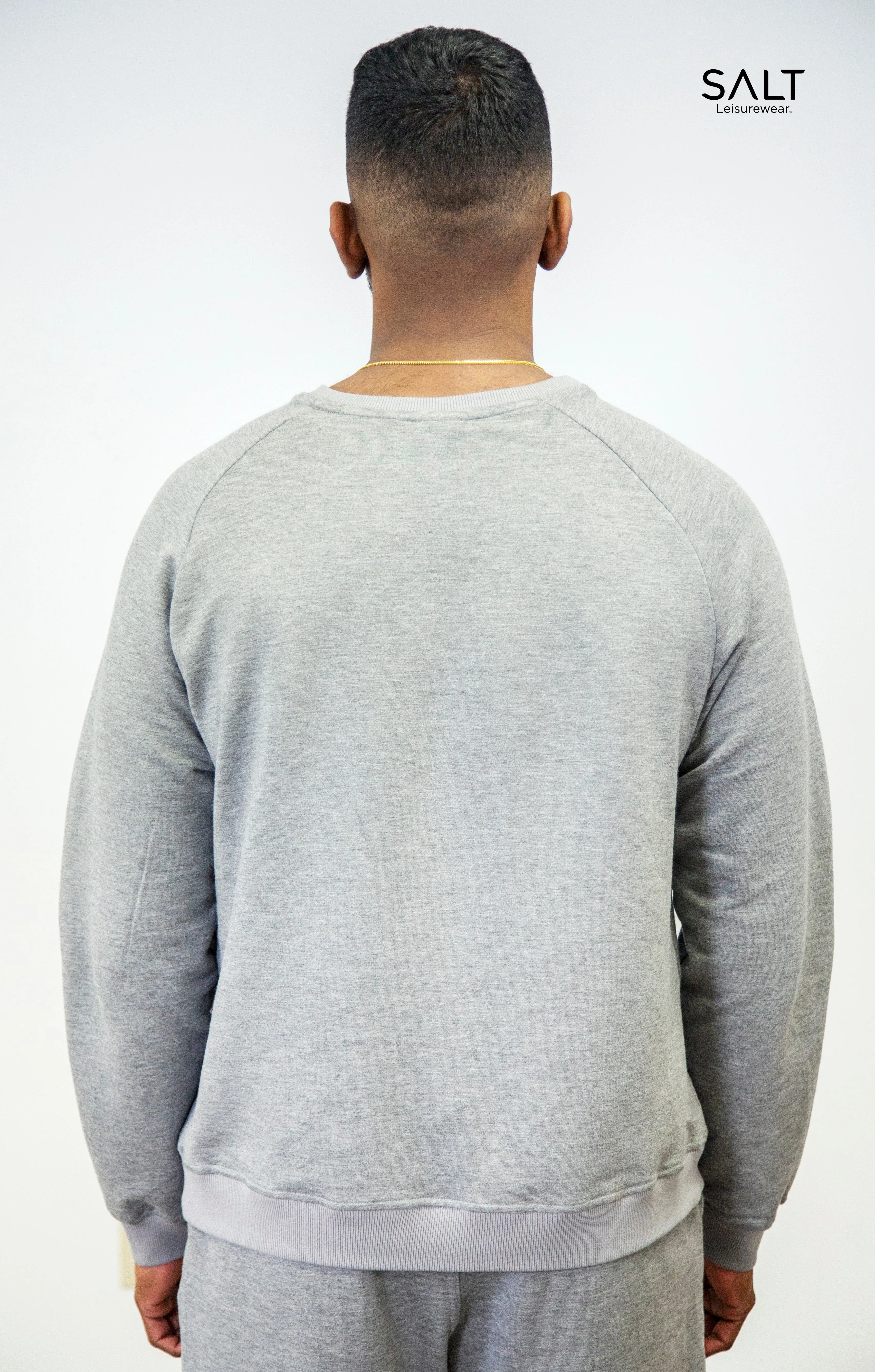 Men’s Bamboo Stone Heather Grey Crew Neck Sweatshirt