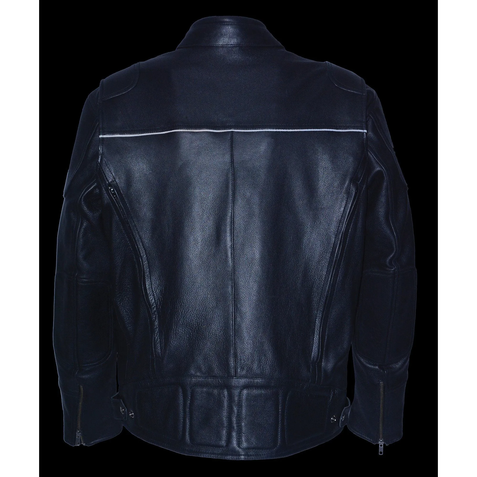 Milwaukee Leather-MLM1513SET-Men's Vented Scooter Jacket w/ Heated Technology and Battery Pack Included