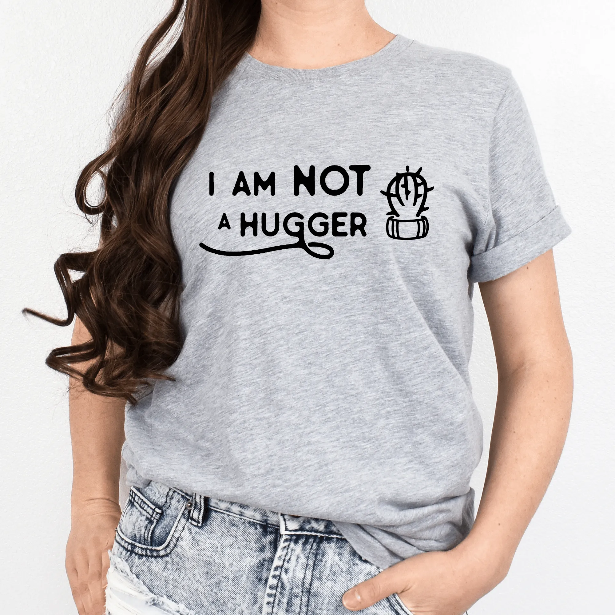 Not a Hugger Cactus Short Sleeve Tee