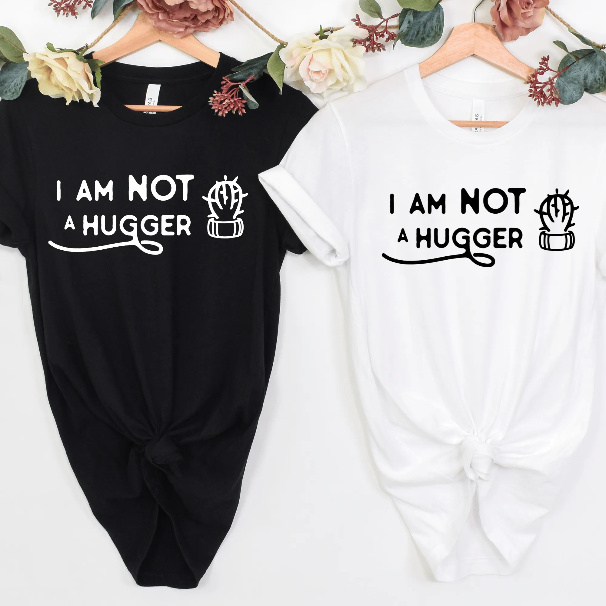 Not a Hugger Cactus Short Sleeve Tee