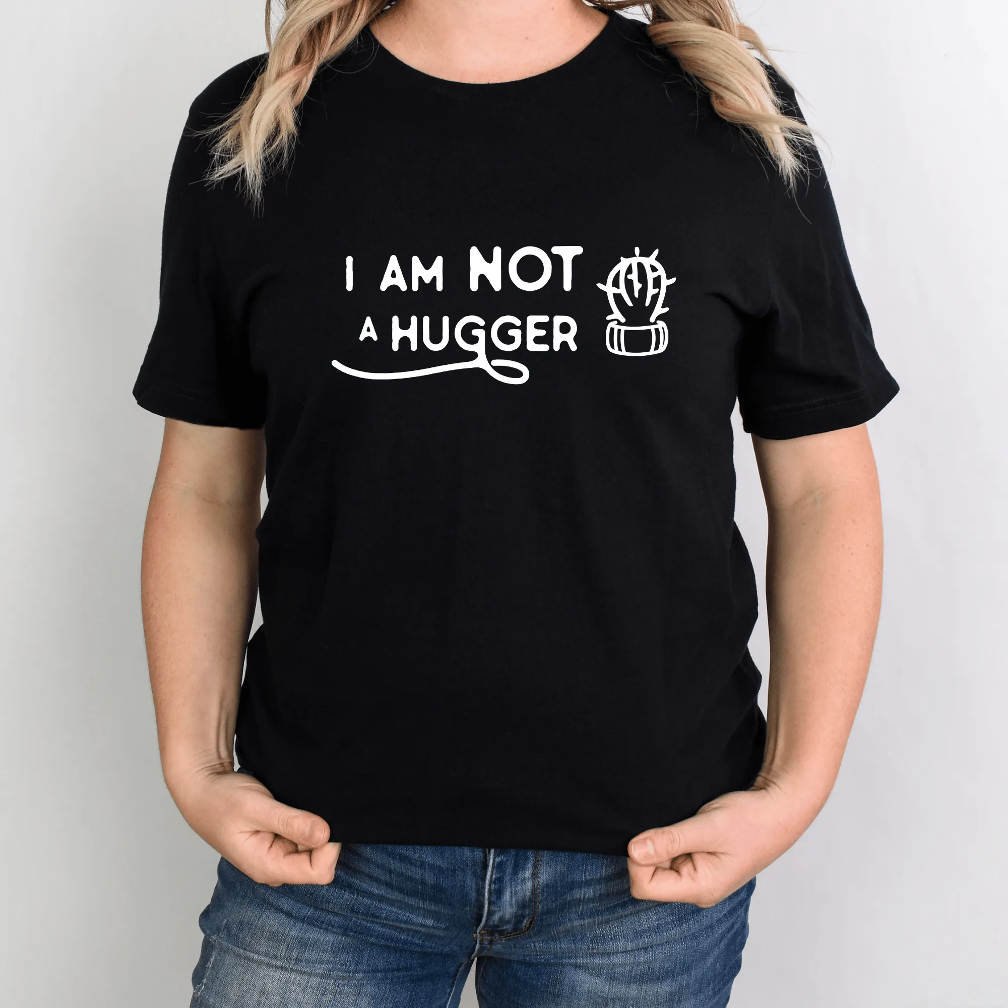 Not a Hugger Cactus Short Sleeve Tee