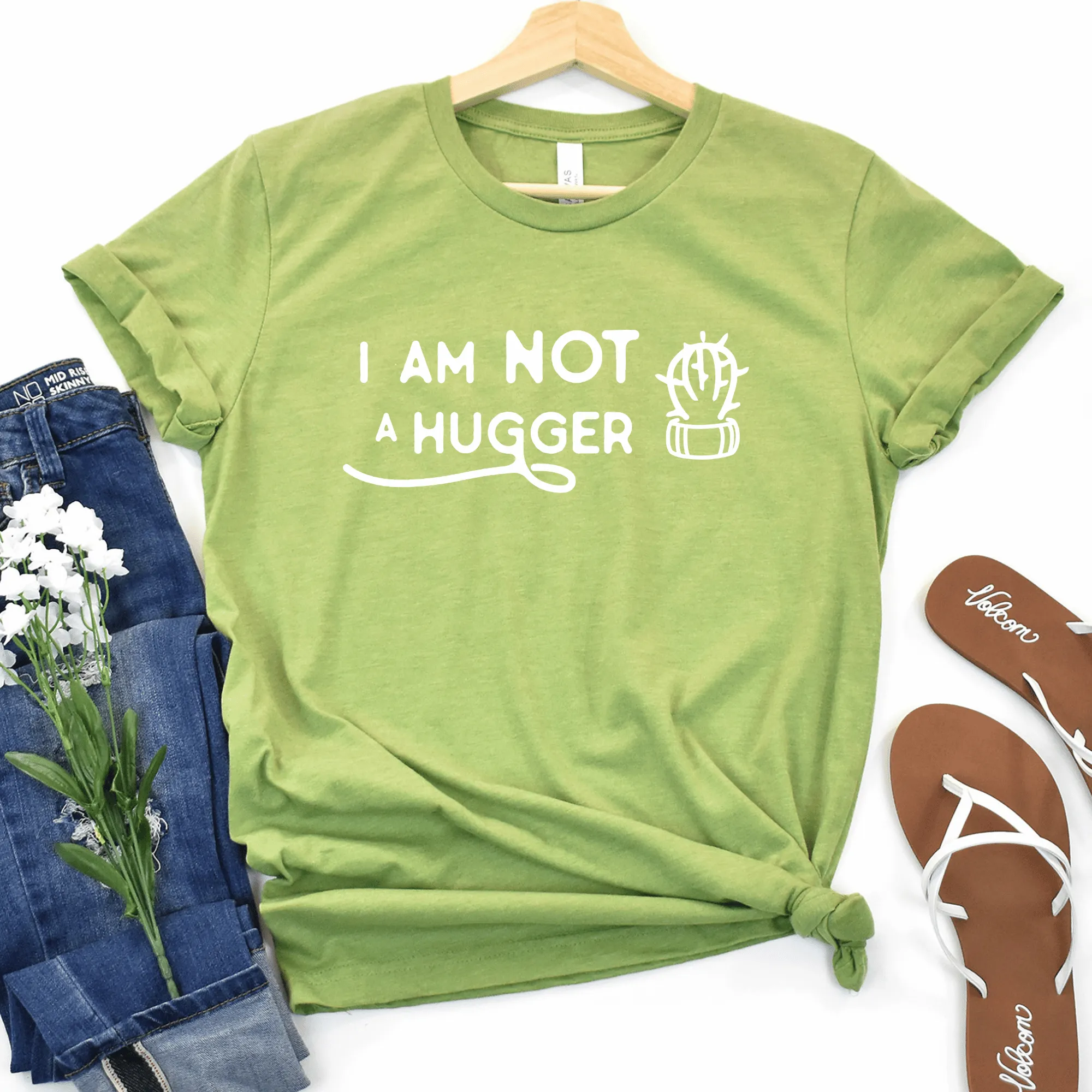 Not a Hugger Cactus Short Sleeve Tee