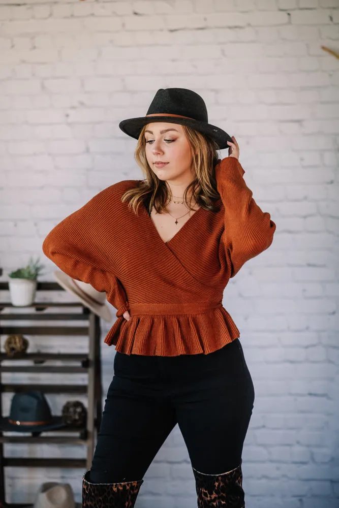 Out 'N About Peplum Sweater