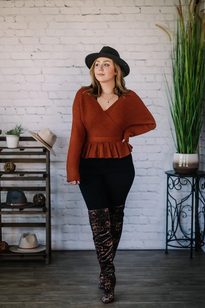 Out 'N About Peplum Sweater