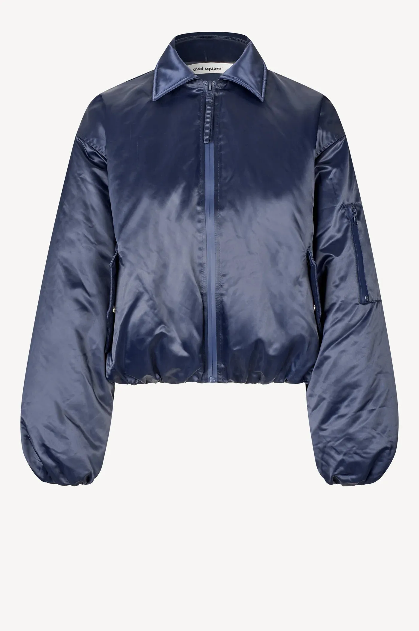 Oval Square Blink Bomber // Light Blue Stripe